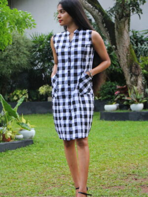 BnW Checked Midi Dress