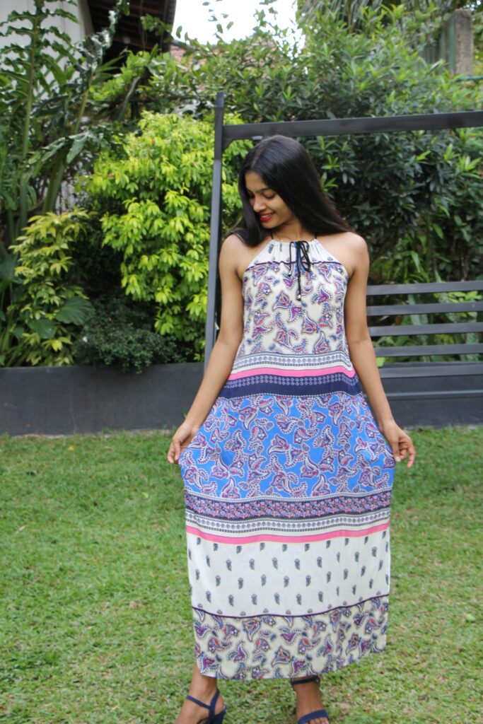 Khloe Blue Maxi Dress