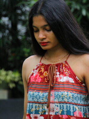 Clare Maroon Maxi Dress